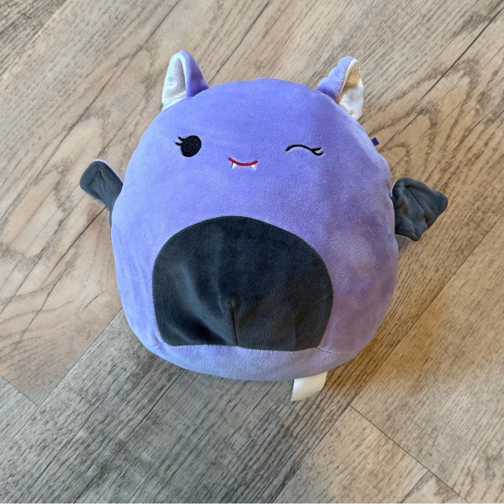 🎃 JOLDY 🦇 Purple Bat Silver Ears Halloween 2022 Original Squishmallow Spooky